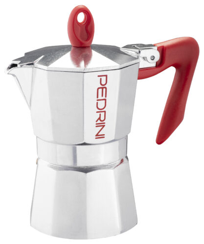Pedrini Kaffettiera Brillant červená (různé velikosti)