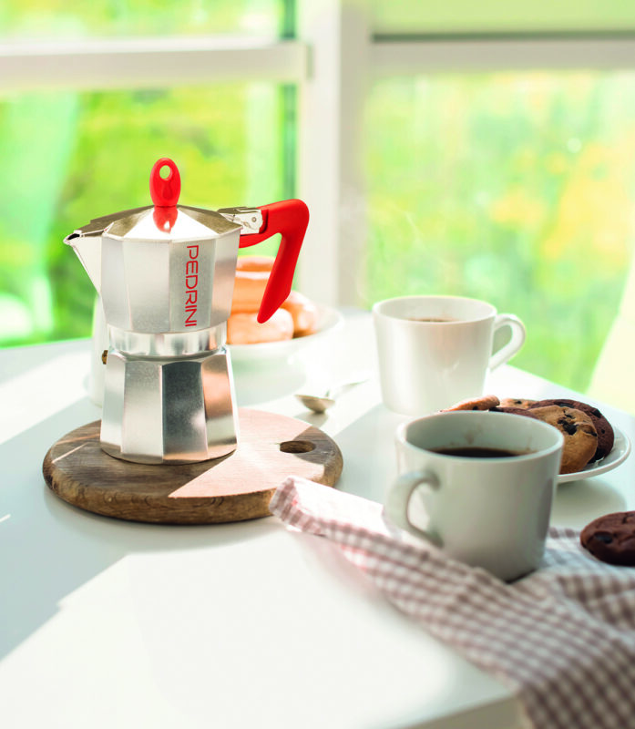 Pedrini Kaffettiera Brillant červená (různé velikosti) - Image 3
