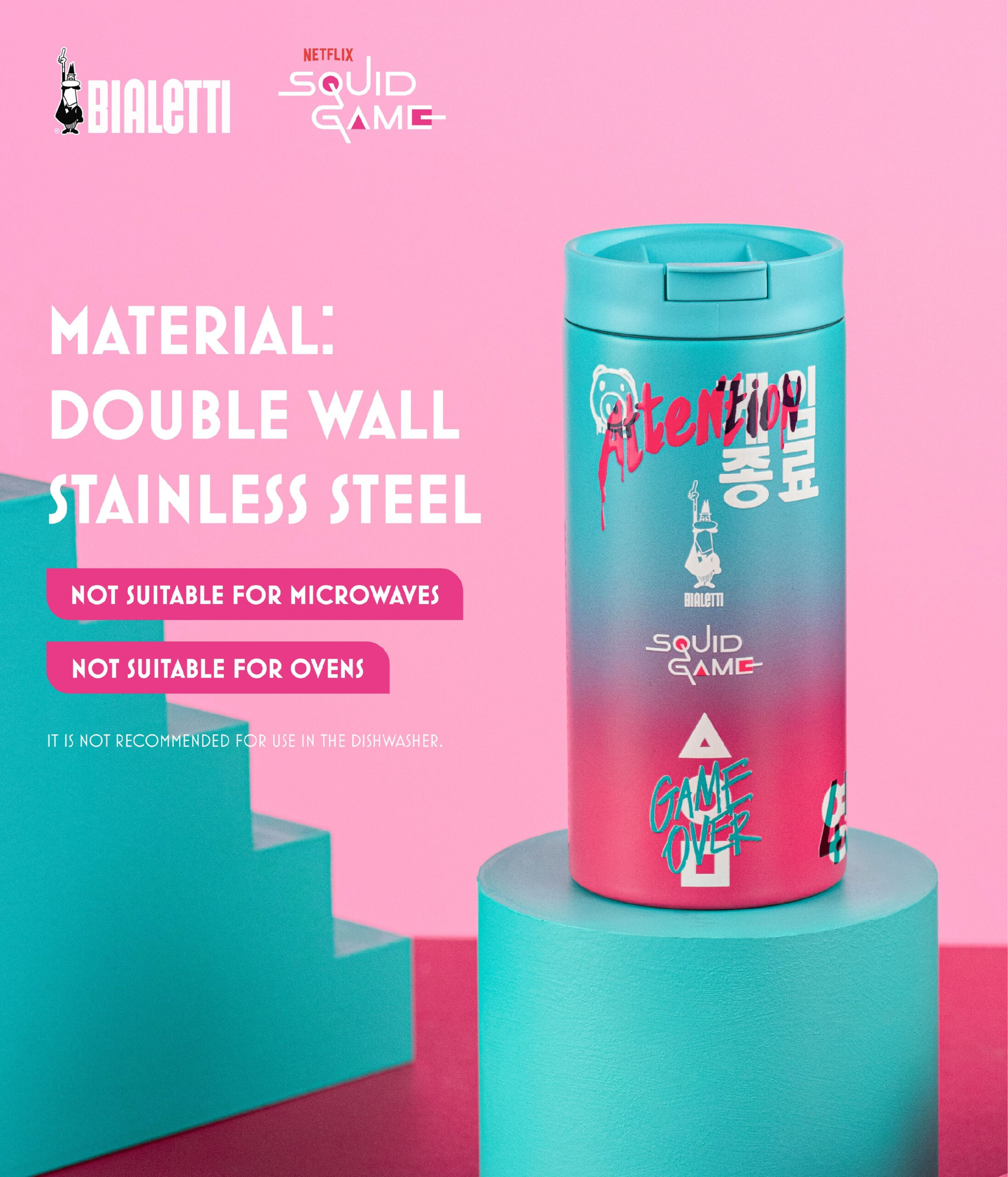 Bialetti Squid game Cestovní termolahev 360ml - Image 3