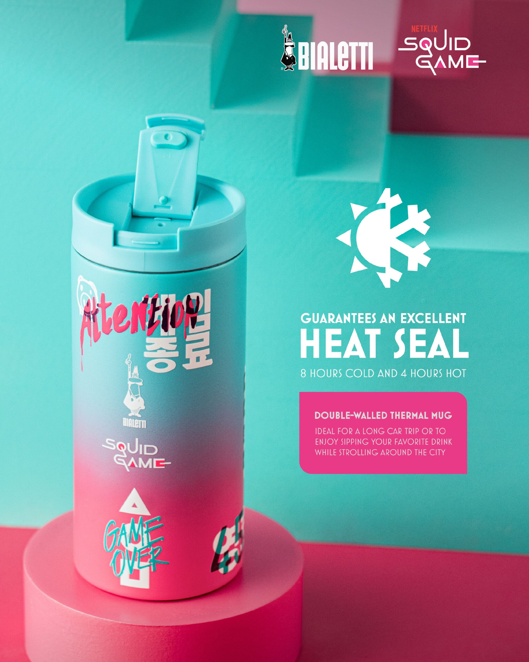 Bialetti Squid game Cestovní termolahev 360ml - Image 4