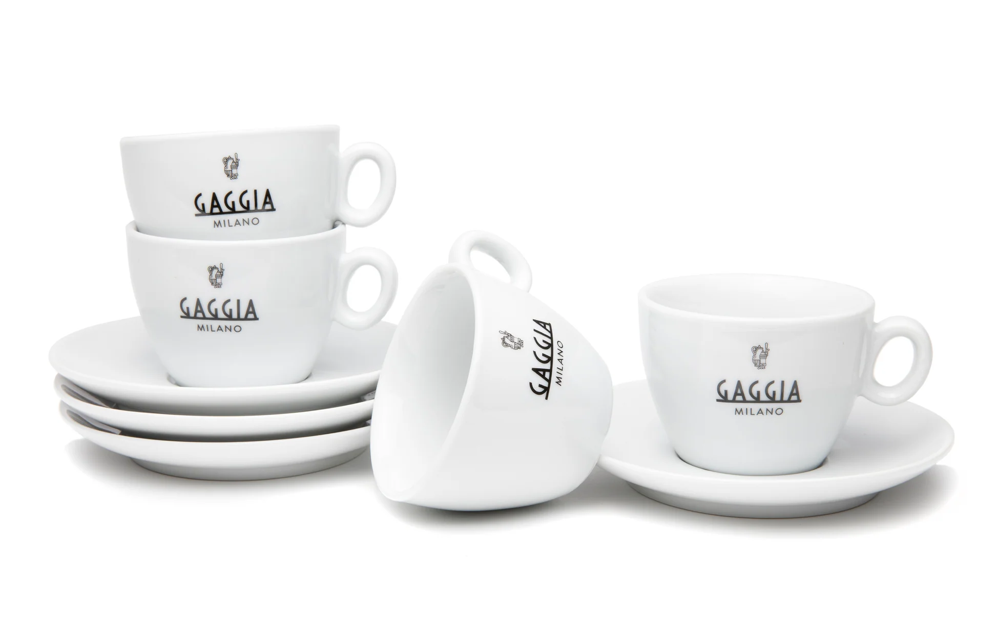 Gaggia šálky s podšálky cappuccino 4 ks - Image 5