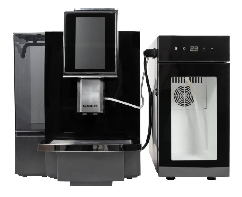 Dr. Coffee F12 Big Plus černá/stříbrná + chladnička BR9CI